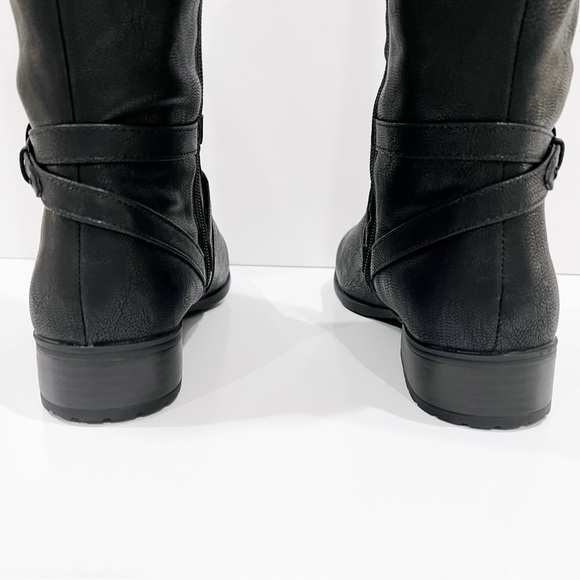 LifeStride Xtrovert Riding Boots Vegan Leather Wide Calf Black Size 8.5WIDE NEW - Picture 7 of 16